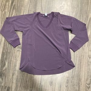 NWT purple Athleta long sleeve shirt/size S